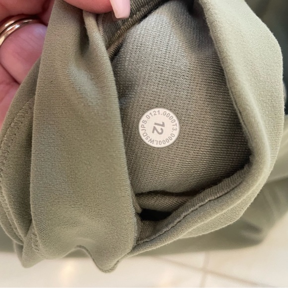 Lululemon leggings Nulu fold high rise leggings 25” inseam rosemary green soft - Picture 2 of 12